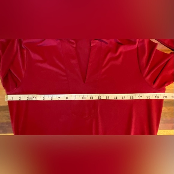 Brooks Brothers Burgundy Tie-Waist Knit Dress, size L - Picture 7 of 7